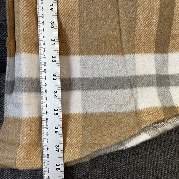 NEW‎ Pretty Garden Plaid Shacket Button Up Jacket Flannel Shirt Womens Small NWT - Picture 7 of 12